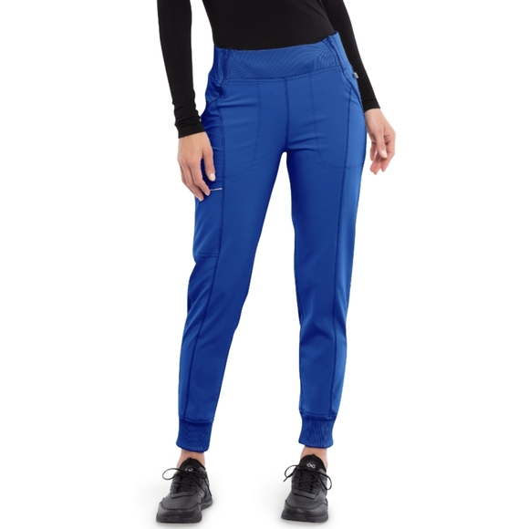Cherokee Infinity Royal Blue Elastic Waist Jogger Scrub Pants XL - Picture 9 of 9